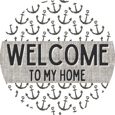 Door Hanger, Nautical Sign, Anchor Sign, Beach Sign, 18